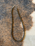 6mm 16” German silver necklace